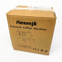 Aeomjk Espresso Coffee Machine CM3150, Siebträgermaschine, 20 Bar Druck, Milchaufschäumer, kompakt, Edelstahl, für Zuhause
