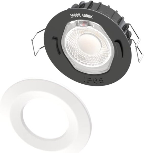 Eva Lighting SPIDER 11017B Spot, 8W, selectable 3000K/4000K, swiveling, energy-efficient, modern design