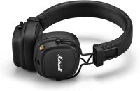 Marshall Major IV On-Ear Bluetooth Headphones, foldable, wireless, 80h battery life, black, comfortable, stylish