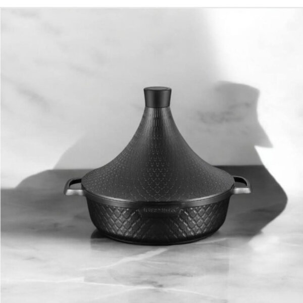 Tajine Turbo HA280001, matte black, casserole dish, ideal for slow cooking, aromatic dishes, modern design