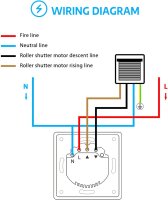 SMARTERCURRY WLAN Rolladenschalter 7. Gen, smarter Zeitschaltuhr-Schalter für Rollläden/Jalousien, Alexa/Google kompatibel, 1x Weiß
