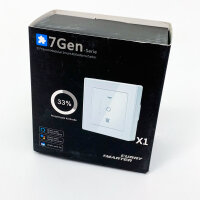 SMARTERCURRY WLAN Rolladenschalter 7. Gen, smarter Zeitschaltuhr-Schalter für Rollläden/Jalousien, Alexa/Google kompatibel, 1x Weiß