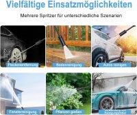 EAFCar Cordless Pressure Washer 21V, 100 Bar, Brushless Motor, 4000mAh, 5m Hose, Portable, for Garden & Patio