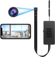 QZT Mini Camera, HD WiFi Surveillance Camera, 3000mAh...