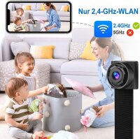 QZT Mini Kamera, HD WLAN Überwachungskamera, 3000mAh...