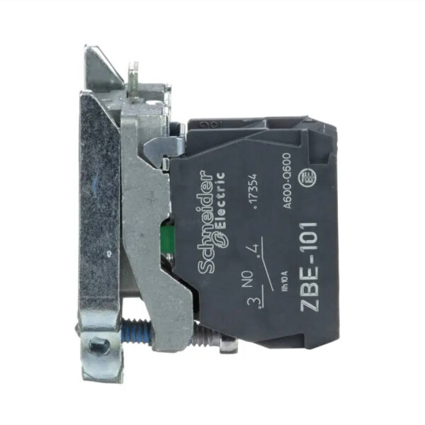 Schneider Electric ZB4BZ101 contact element, 1 normally open contact, momentary, 240V, for control devices, robust design