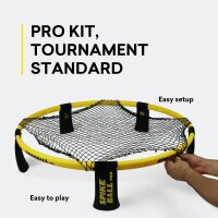 Spikeball Pro Reaktionsspiel, Outdoor Set, bruchsicherer...