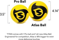 Spikeball Titan Set, outdoor game, robust net, 2 balls, height adjustable, non-slip feet, for team sports and leisure