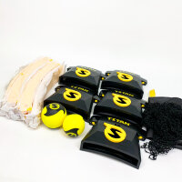 Spikeball Titan Set, outdoor game, robust net, 2 balls, height adjustable, non-slip feet, for team sports and leisure