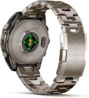 Garmin Fenix 8, 47mm, AMOLED, Saphirglas, Titan Gehäuse, Graphit, Silikonband, Premium Multisport-Smartwatch