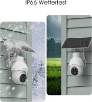 ANRAN 3K WiFi PTZ Surveillance Camera, 5MP, 360° Rotatable, Solar Powered, Color Night Vision, Two-Way Audio, PIR, IP66, Alexa Compatible