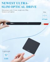 ORIGBELIE Externes DVD Laufwerk, USB 3.0/Typ-C, Ultra...