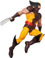 Wolverine Actionfigur, Medicom Toy MAFEX 138, braune Comic-Version, 14,5 cm, beweglich, detailreich bemalt