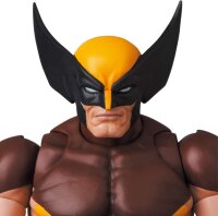 Wolverine Actionfigur, Medicom Toy MAFEX 138, braune Comic-Version, 14,5 cm, beweglich, detailreich bemalt