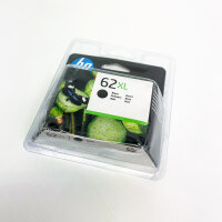 HP 62 XL Tintenpatrone Schwarz, C2P05AE, Druckerpatrone, hohe Reichweite, für HP Envy/OfficeJet, gestochen scharfer Text