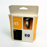 HP 45 Ink Cartridge 51645A, Black, for DeskJet/DesignJet/OfficeJet/PhotoSmart/Fax, High Yield