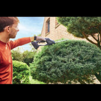 Ecloz 2-in-1 20V Akku-Heckenschere, Strauch- & Grasschneider, kabellos, leicht, wechselbare Klingen, ergonomisch