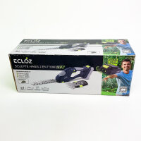 Ecloz 2-in-1 20V Akku-Heckenschere, Strauch- & Grasschneider, kabellos, leicht, wechselbare Klingen, ergonomisch