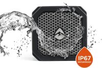ECOXGEAR EcoDuo Bluetooth Speaker 2-Pack, Robust, Waterproof, Wireless, Stereo Pairing, Outdoor, Black