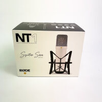 RØDE NT1 Signature Series Microphone, Large Diaphragm, incl. Shock Mount, Pop Filter, XLR Cable, Ideal for Vocals, Podcasts, Streaming, White
