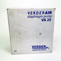 Verder A25 pneumatic diaphragm pump, stainless steel, 189 l/min, 8.6 bar, robust industrial pump, chemical resistant