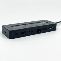 HP 7-in-1 USB-C Multiport Hub, M96882-001, Adapter with HDMI 2.0, USB, SD, Ethernet, compact, versatile