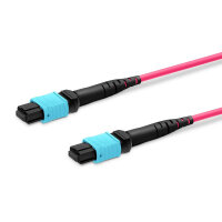 MTP (F) to MTP (F) fiber optic cable, OM4, 1.5m, 12 fibers, for cabling systems, model 12FMTPOM4-1.5M