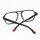 Woodys Stuart 01 glasses, 58-17, model 250507, black and orange, striking, handmade, made in Barcelona