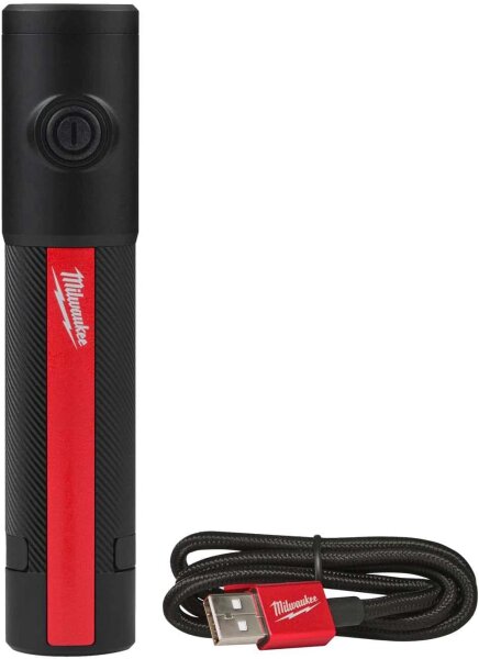 Milwaukee FL500 Rechargeable Flashlight, Model 4933478586, LED, 500 lumens, robust, compact, rechargeable
