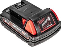 Milwaukee M18B2 18V 2.0Ah Li-Ion battery, compact,...
