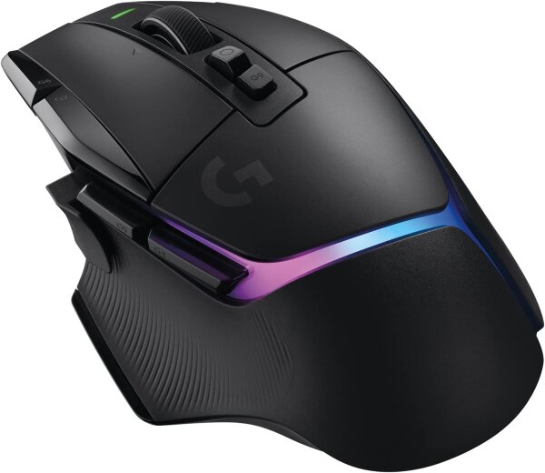 Logitech G502 X Plus, Gaming Mouse, Wireless, RGB, Hero 25K Sensor, Hybrid Buttons, LIGHTFORCE, PC/macOS, Black