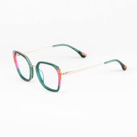 Woodys Lora 05 Damenbrille, grün-orange-rosa,...