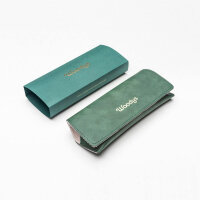 Woodys Lora 05 Damenbrille, grün-orange-rosa, modische Acetatfassung, Größe 52/18, farbenfrohes Design