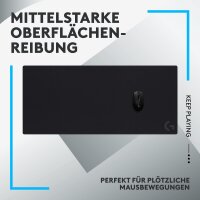 Logitech G G840 Gaming-Mauspad, extra groß, 900x400mm, rutschfest, mäßige Reibung, optimiert für Gaming-Sensoren, Modell 943-000778
