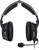 Bose A30, 857641-3120, Luftfahrt-Headset, Bluetooth, Dual-Stecker, ANR, geräuschunterdrückendes Mikrofon, leicht, komfortabel, schwarz