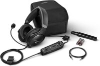 Bose A30, 857641-3120, Luftfahrt-Headset, Bluetooth, Dual-Stecker, ANR, geräuschunterdrückendes Mikrofon, leicht, komfortabel, schwarz
