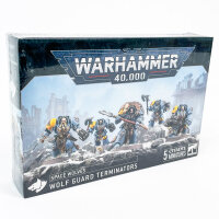 Warhammer 40k Space Wolves Wolf Guard Terminators 5er-Set, Modell 53-36, Miniaturen, detailreich, für Tabletop-Spiel