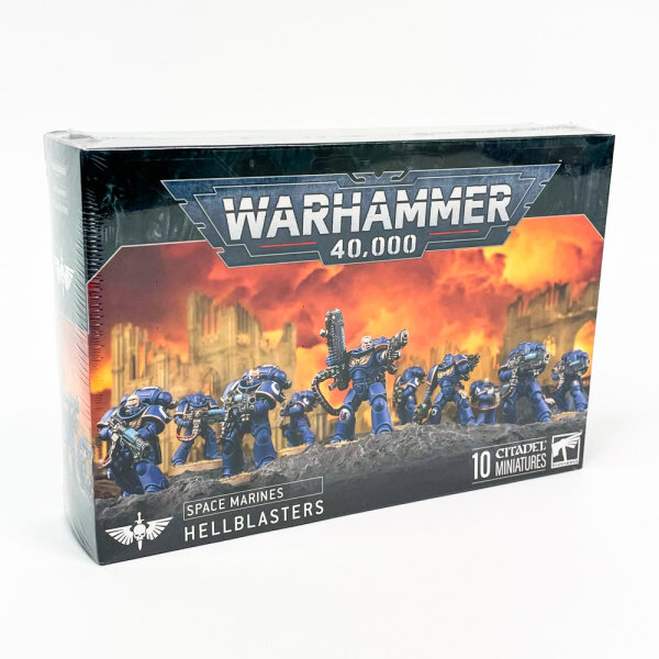 Warhammer 40,000 Space Marines Hellblasters, 10 miniatures, tabletop set, model numbers 48-76, versatile equipment options