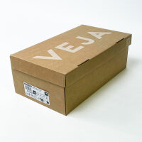 VEJA Campo Sneakers, EUR 45, White/Kaki, sustainable leather, retro design, comfortable sole, unisex