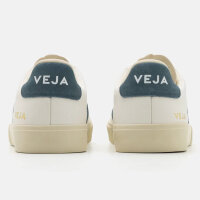 VEJA Campo Sneaker Low, EUR 43, Herren, Weiß/Blau, nachhaltiges Leder, Retro-Design, bequeme Passform
