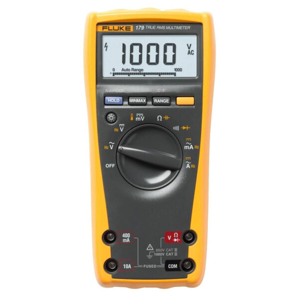 Fluke 179 True-RMS Digital Multimeter, without test leads/OVP, precise measurements, robust, versatile