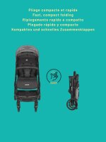Nania Myla City Stroller, 0-4 years, 22 kg, 7.5 kg lightweight, one-hand reclining position, large basket, trolley function