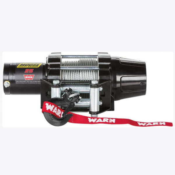 Warn Seilwinde Moose 25, 15m Drahtseil, 5mm, 1.134kg Zugkraft, robust, vielseitig für ATV/UTV, einfache Montage