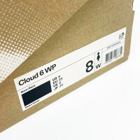 On Cloud 6 WP Womens Walking Shoes, Black, Waterproof, Breathable, Lightweight, Comfortable, Non-Slip Sole