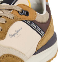Pepe Jeans Sneaker Low, Gr. 42, Herrenschuh, Tabacco Brown, sportlich, bequeme Passform, modischer Freizeitschuh
