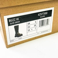 Dr. Martens Buzz High Boot, boots, green, size 38, robust lacing, distinctive sole, trendy design
