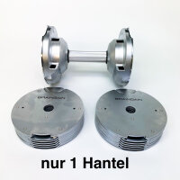 BRAINGAIN Kurzhantel 32,5 kg, verchromt, verstellbar, 1 Stück, vielseitig für Krafttraining und Fitness