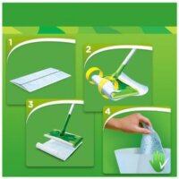 Swiffer XXL Dusting Cloths, 96 pieces, for Swiffer brooms, extra large, effective dust removal, disposable, P&G Professional