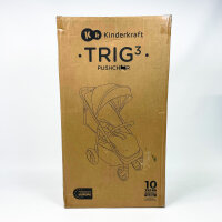 Kinderkraft Trig 3 Black Onyx 4-wheeled stroller, buggy, lightweight, compact, minor signs of wear