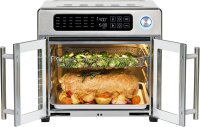 Emeril Lagasse Fritteusen-Toaster-Ofen, 26QT, 24 Funktionen, digitale Steuerung, 7 Zubehörteile, Edelstahl, French Door